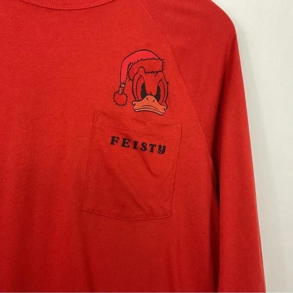 Disney X AE Donald Duck Feisty Pajama Shirt Size Medium - Picture 2 of 5